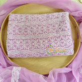 Lavender Chikankari Suit Material Set-VS1683